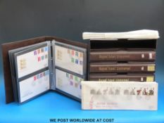 Six albums of GB first day covers