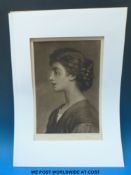 Two folders of etchings and other prints including lithographs, mezzotints,