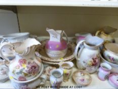 A very large quantity of jug and basin sets