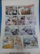 Airwolf full colour original artwork page by Gray,