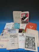 Over 50 various theatre programmes from the 1940s and 50s