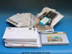 A box of GB presentation packs,