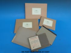 Three vintage Rowney Whatman sketch books and three blocks of Whatman handmade watercolour paper