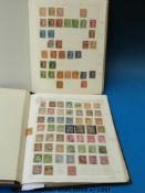 Two albums of Greece and Switzerland stamps