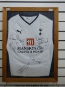 Autographed Tottenham Hotspur football club shirt signed by Martin Peters, Ossie Ardiles,