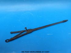 A wrought iron, 18th century,