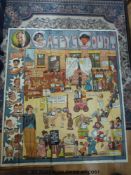 A vintage British Vaudeville theatre poster for The New Casey's Court,