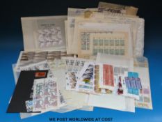 A large quantity of GB QEII mint blocks of stamps in a box file.