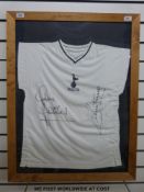 Autographed Tottenham Hotspur football club 1981 cup final football shirt signed by Ossie Ardiles