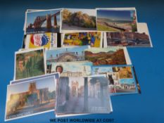 A large collection of modern postcards to include a quantity showing modern art,