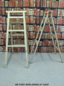 A pair of large painters / decorators wooden trestles (height 183cm)