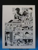 Paul Young the early years of a pop superstar black & white pen and ink original art pages by Steve