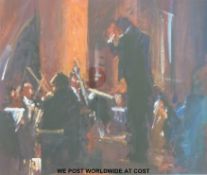 Roger Dellar ROI, RI,PS, watercolour/gouache, 