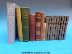 Robert Louis Stevenson, a selection of his novels in fine gilt bindings to include Kidnapped,