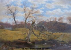 SGW Ruscoe (1852-1922) seascape South Devon Coast (35 x 52cm)