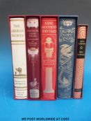 Four Folio Society editions from their fairy tale series to include Grimm's Fairy Tales,