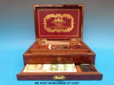 A large Victorian Winsor & Newton drawing/painting set, including large ceramic mixing pan,