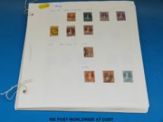 A New Zealand stamp collection on loose album pages 1864-1979.