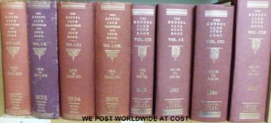 Sundry volumes of The Kennel Club Stud Book (London).