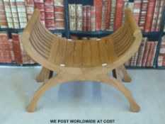 A cross framed stool (W73cm)