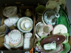 A collection of mixed ceramics, largely bowls, plates etc.