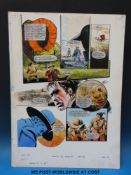 Kung Fu full colour original art page by artist Martin Asbury,