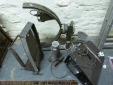 An Aldis Epivisor and a opthalmic instrument peri meter.