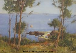 Eyres Simmons watercolour 'Bec du Nez,