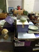 A large collection of boxed Wedgwood Jasperware