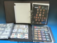 Three ring binders of GB stamps Victoria-QEII mint and used