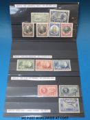 Greece 1927 Navarino Centenary SG427-432 mint and two other stockcards