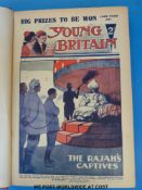 A bound volume Young Britain comic strip & text January - June 1922
