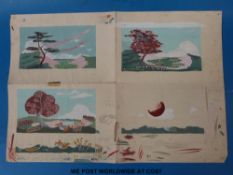 Theatrical ephemera, stage designs,