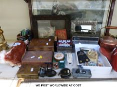 Various items including hallmarked silver pocket watch, various charms, Alberts, Dinky diecast,