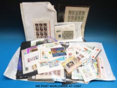 A large folder of mainly foreign miniature sheets of modern stamps