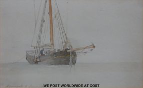 John Christian Schetky (1778-1874) unsigned watercolour 