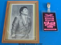 A signed and dedicated autographed photo of Little Richard 'Good Luck Trebor, Little Richard'.