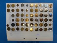 A collection of United States fox and other hunting buttons,