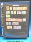 Australia and States stamps Victoria - QE II in blue ring binder