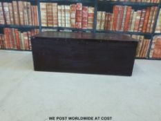 A painted wooden trunk (W91cm)