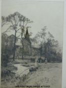 Percy Robertson set of fifteen signed engraving 'The Pilgrim's Way' or the 'North Down Way'