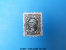 USA 1861 !2c grey black SG65 or possibly 1875 re-issue (GC109) light used