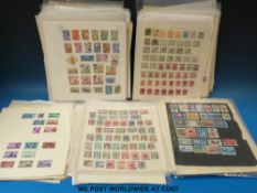 A very large quantity of foreign stamps on loose album pages