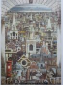 Andrew Ingarrells signed limited edition (87/350) print 'Prospectus Londinensis MCMXCIX' (77 x
