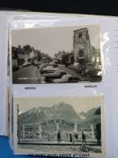 An album of postcards,