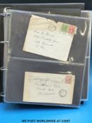An album of GB stamps on covers Victoria - George VI,