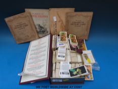 A collection of teacards, some in albums including Royal Air Force,