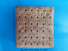A Huntley & Palmer No 4 Army biscuit from 1914-1918.