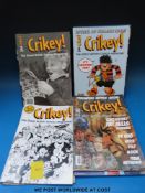 One complete set of Crikey! Comics magazine (16 issues)