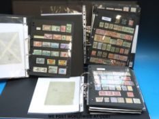 Three ring binders of European and Middle East stamps